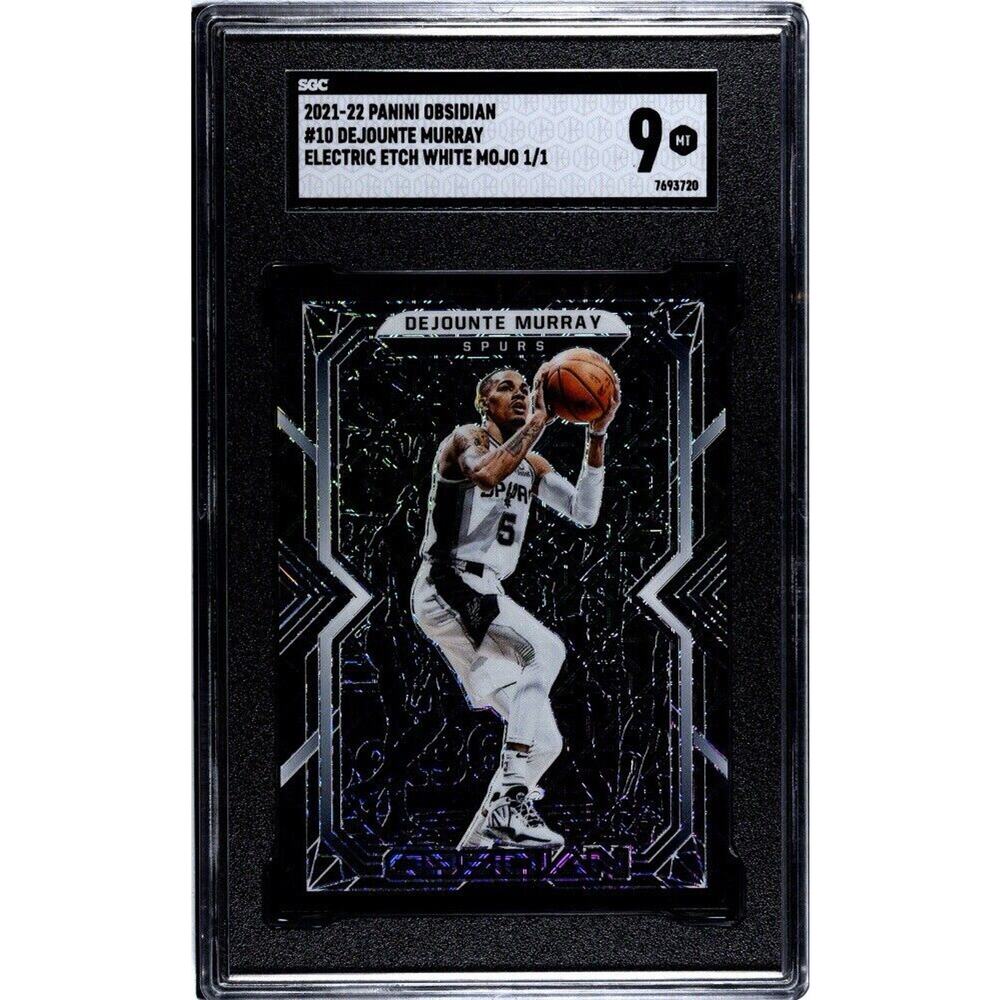 One of One DeJounte Murray 1/1 Panini Obsidian 2021-22 San Antonio Spurs NBA